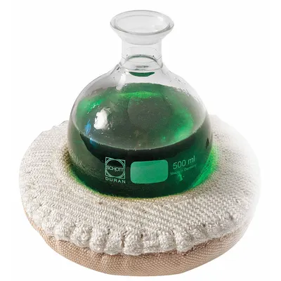 BRISKHEAT Heating Mantle: 500 mL Capacity, 270 W Watt - Max, Fiberglass Cloth - Cloth-Housed Lower Hemispherical Heating Mantles