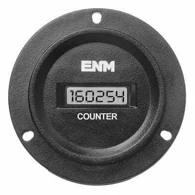 ENM Electronic Counter: Digital Counters, Front Panel Mounting, LCD, 50 Counts/Second