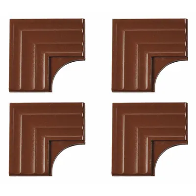 MIRREDGE Corner Plates: 1 1/2 in Overall Ht, 3 in Overall Wd, 1/4 in Overall Dp - Mirror Framing & LED Shelf Parts