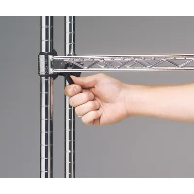 METRO Wedge Sleeve for Super Erecta Shelving, Plastic, Slate Gray, SAKITA2 - Shelf-Adjustment Sleeves for Wire Shelving