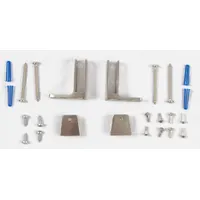 ASI GLOBAL Panel Bracket: Stainless Steel, Brushed, 2 1/2 in Overall Ht, 3 1/4 in Overall Wd (MPN 40-8275010)