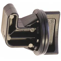 Quarter turn knob for securing or adjusting access panels on HVACR equipment. Provides tool-free, quick-release fastening for maintenance access. Classified as a heater accessory.