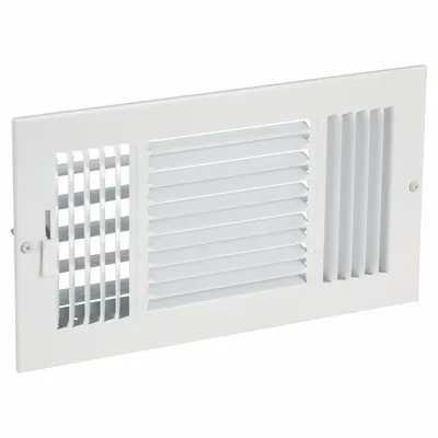 OEM Sidewall/Ceiling Register: Ceiling/Wall, 7 3/4 in H, 13 3/4 in W, Louvered - Sidewall/Ceiling Registers