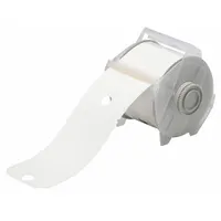 Pre-Cut Label Stock Roll: 5 3/4 in x 3 1/4 in, Polyester, White (Gloss), Indoor/Outdoor (MPN 121546)