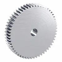 Hubless Spur Gear: Module m 2.5, 56 Teeth, 20 mm Bore Dia, Stainless Steel, 20° Pressure Angle (MPN SUSA2.5-56)
