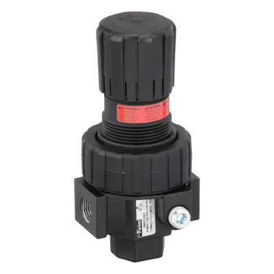 Parker Compressed Air Regulator: Zinc, 3/8 in NPT, 60 cfm, 2 psi to 125 psi - Parker FRL Air Regulators