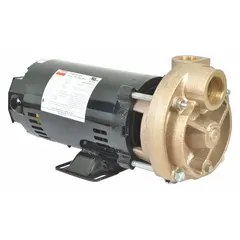 This Dayton turbine centrifugal pump is a 3/4 hp unit with a 120 psi shut-off, designed for 208-230/460V AC three-phase power. It features an Open Drip-Proof (ODP) motor enclosure. Typical applications include industrial water circulation, pressure boosting, and fluid transfer in clean, dry environments.