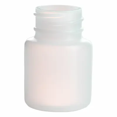 QORPAK HDPE Wide Mouth Round Lab Bottle, 30 mL, Natural, 28-400, No Closure - HDPE Wide Mouth Round Lab Bottles