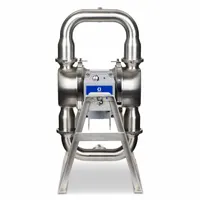 GRACO Electric Diaphragm Pump: Stainless Steel Body, Three Phase, 380-480V AC, 2 in, 29 ft Max. Head (MPN HE120-1203)
