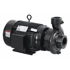 Straight centrifugal pump with 7 1/2 hp motor, TEFC enclosure, and 208-240/480V AC power. Delivers up to 94 ft of head with 3-inch intake and 2 1/2-inch discharge. Suitable for fluid transfer in water circulation, irrigation, and process pumping applications.