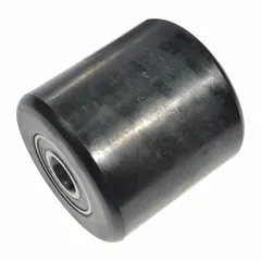 This roller kit is a replacement part for machine rollers used in material handling and conveyor systems. It is constructed of black nylon to support and guide loads with low friction. Compatible with Dayton machine roller assemblies.
