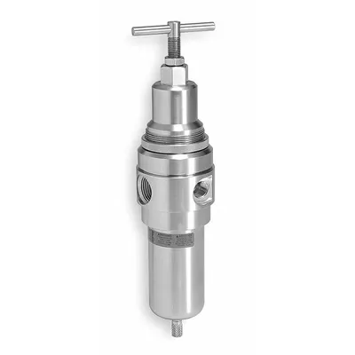 WILKERSON Filter-Regulator: Stainless Steel Bowl, 1/2 in NPT, 72 cfm, 5 micron - Wilkerson FRL Air Filter/Regulators