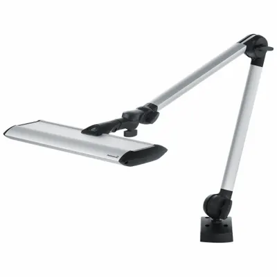 WALDMANN Task Light Double-Arm,15.7 in: LED, Plug, Articulating, 30.9 in Arm Reach - Articulating Task Lights