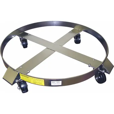 OEM Drum Dolly: 900 lb Load Capacity - Cross-Brace Drum Dollies with Support Ring