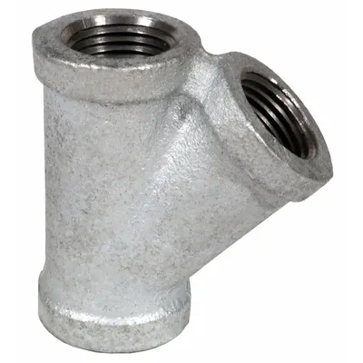 ANVIL Metal Pipe Wye: Wye, 2 1/2 in x 2 1/2 in x 2 1/2 in x 2 1/2 in, 1000 psi @ 150°F - High Pressure Zinc-Galvanized Steel Pipe Fittings