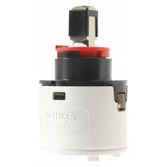 Replacement valve kit for KOHLER plumbing fixtures. Used to restore water flow control in faucets and fixtures, commonly applied in residential and commercial plumbing maintenance to repair worn or leaking valves.