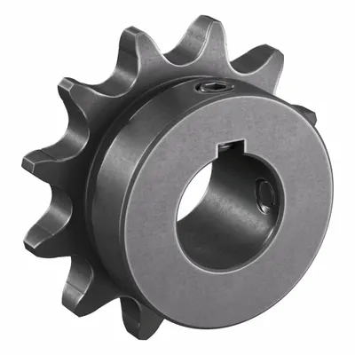 TRITAN Roller Chain Sprocket: 41, For 1/2 in Chain Pitch, 3/4 in Bore Dia, 12 Teeth - Size 41 Fixed-Bore Roller Chain Sprockets
