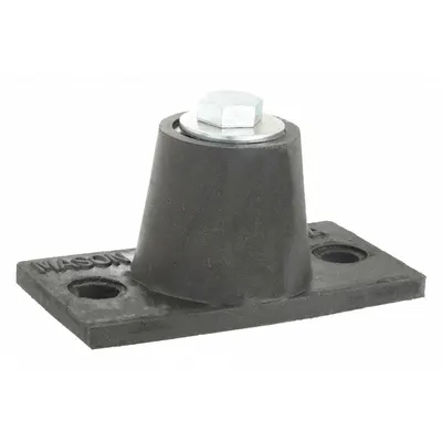 MASON Floor-Mount Vibration Isolator: Neoprene, 75 lb Capacity, 1 1/2 in Ht, 1 5/8 in Wd - Elastomer-Style Floor-Mount Vibration Isolators