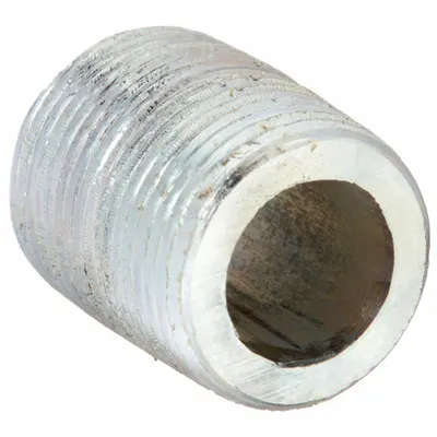 OEM Pipe Nipple: 1 in Nominal Pipe Size, 1 1/2 in Lg, Schedule 160, Galvanized Steel - Schedule 160 Fully Threaded High Pressure Pipe Nipples