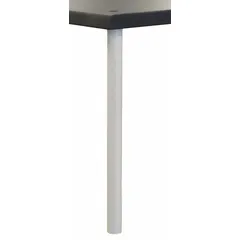Steel reagent pole with a 24-inch overall length and Petal White finish. Designed as a vertical support component for laboratory shelving systems, used to organize reagents and labware.