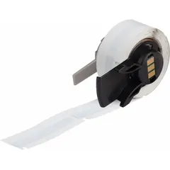 This precut label roll measures 2 inches by 2 inches and is made of polypropylene with a white matte finish. It is autoclavable and cryogenic-rated, suitable for applications requiring sterilization or exposure to extreme cold. Designed for use with the Brady M611 printer series.