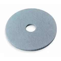 Round burnishing pad with 20-inch diameter, rated for maximum 600 RPM. Sold in pack of 5. Used with floor burnishing machines to restore gloss on hard floor surfaces.