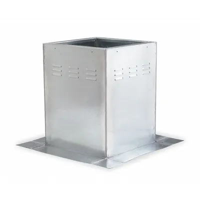 Dayton Roof Curb: Fixed Ventilated Curbs, Square Curb, 29 x 29 in Inside Dim - Roof Curbs