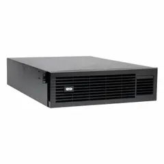 Extension battery for SMART5000RT3U UPS systems. Provides 48 V DC at 42 Ah capacity via attached cable. Used to extend runtime for critical equipment in data centers, network closets, and industrial settings during power outages.