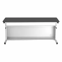 VERSADESK Standing Desk: Black, Wood, 72 in Overall Wd, 30 in Overall Dp, 36 in Max Desktop Ht (MPN CTL7230-WB)