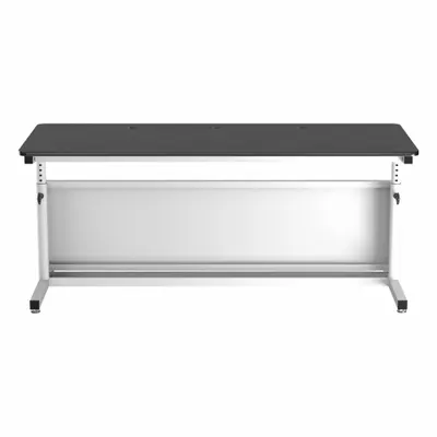 VERSADESK Standing Desk: Black, Wood, 72 in Overall Wd, 30 in Overall Dp - Manual Adjustable-Height Desks