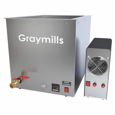 GRAYMILLS Parts Washer: For Water-Based Solution Base Type, Ultrasonic, Stainless Steel - Ultrasonic Parts Washers