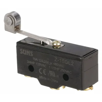 OEM Snap Action Switch: Roller Lever Actuator, SPDT, Screw - Roller-Lever Snap-Action Switches