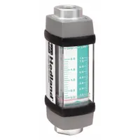 HEDLAND Mechanical Flowmeter: Water-Based Fluid Meter, Scale, Variable Area, Inline, Universal, NPTF (MPN H613A-002)