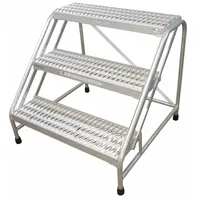 COTTERMAN Step Stool: 3 Steps, 2.5 ft Overall Ht, 500 lb Load Cap, Aluminum, 2.5 ft Standing Ht (MPN 1903N2628A3E10B1C50P1)