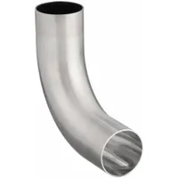 Sanitary Fitting Elbow: 88° Elbow, 1 1/2 in OD x 1 1/2 in OD Size, Weld, 316L Stainless Steel (MPN TE2S886L1.5-PL)