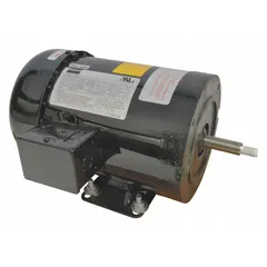 Totally Enclosed Fan Cooled motor designed to power straight centrifugal pumps in fluid-handling systems. Rated 1-1/2 hp at 230/460V AC, suitable for continuous operation in water circulation, irrigation, and process pumping applications.