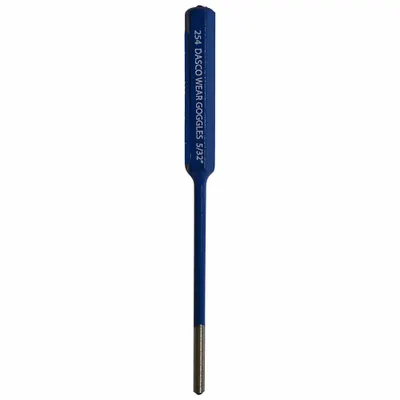 DASCO PRO Roll Pin Punch: 5/32 in Tip Dia, 4 1/2 in Overall Lg, Hexagon, Steel, Ball - Roll-Pin Removing Punches