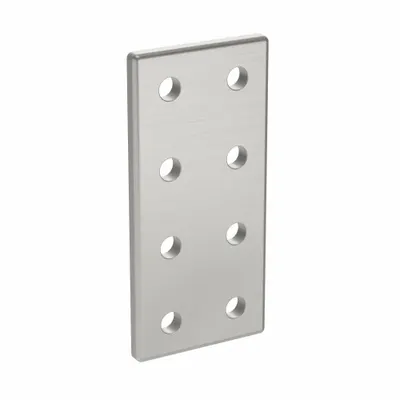 FATH INC. Joining Plate: Rectangular Flat Plate, 20 Series, 76 mm x 36 mm x 4 mm - Plate Connectors