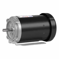 Totally enclosed fan-cooled (TEFC) 3-phase AC motor rated 1 1/2 hp at 1725 RPM. Operates on 208-230/460V AC with full load current of 4.7-4.6/2.3 A. Suitable for industrial applications such as pumps, fans, conveyors, and compressors where protection against dust and moisture is required.