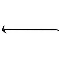 Forcible entry tool with a high carbon steel handle, designed for prying, pulling, and breaching doors, walls, or barriers during emergency response. No strap included