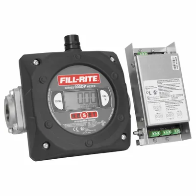 FILL-RITE Mechanical Flowmeter: Digital Fuel Transfer Meter, Aluminum, 1 1/2 in FNPT - Nutating Disc Totalizers for Fuels