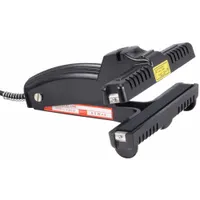 Handheld impulse sealer for sealing plastic bags and films. Maximum seal width of 1/2 inch and maximum seal thickness of 4 mil. Compact and portable for industrial packaging applications