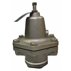 This CASH VALVE pressure regulator is constructed of stainless steel with 3/4 inch FNPTF female connections on both inlet and outlet. It is adjustable to an outlet pressure range of 2 psig to 20 psig. Used in general purpose pressure reducing applications where corrosion resistance is required, such as in industrial fluid systems and process control.