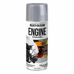 This ceramic, solvent, acrylic coating is formulated for metal surfaces exposed to high temperatures. It provides a smooth, clear finish with a coverage area of 2 to 14 sq ft. Suitable for use on automotive engine parts and other metal components requiring heat resistance.