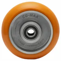 ALBION Caster Wheel: 6 in Wheel Dia., 2 in Wheel Wd, Polyurethane, 1,500 lb Load Rating, Aluminum (MPN AN0622808MAX)