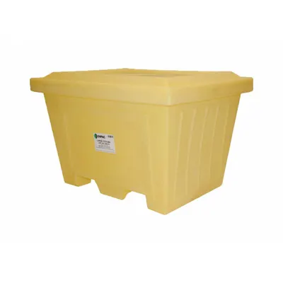 ENPAC Storage Tote: 16.58 cu ft, 45 in x 35 1/2 in x 30 3/8 in, Lid Included - Non-Collapsible Plastic Bulk Containers