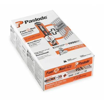 PASLODE Framing Nails: Framing Nails, Offset Round, Ring, 2 3/8 in Overall Lg, Steel - Collated Framing Nails