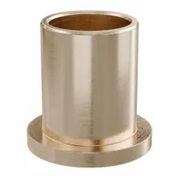Flanged Sleeve Bearing: Bronze, SAE 841, 5/8 in Bore, 3/4 in OD, 1 in Lg, USDA H-1 Approved, 3 PK (MPN ECOF101216)