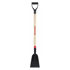 This ice chopper and scraper features a 7-inch steel blade and a 46-1/2-inch wood handle with a D-grip. Weighing 5 lb, it is suited for breaking and removing ice from sidewalks, driveways, and loading docks.