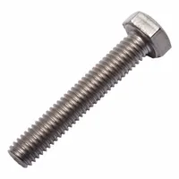 Heavy Hex Bolt: Titanium, Grade 2, Plain, M6x1 Thread Size, 35 mm lg, Small Pack Size (MPN 0107632)